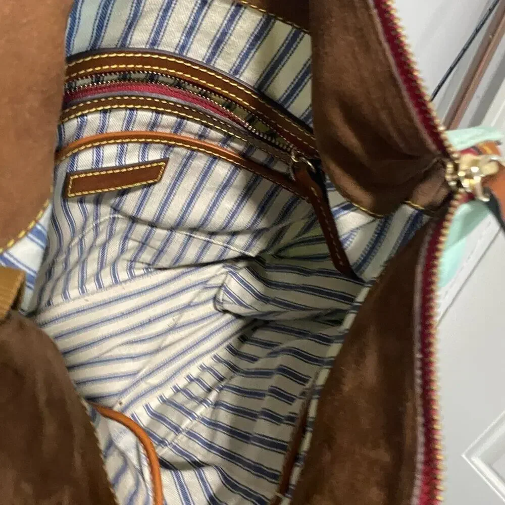 Dooney & Bourke Wayfarer Camden Nylon Zip Hobo Bag Teal